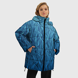 Куртка зимняя женская Волнистый узор, цвет: 3D-черный — фото 2