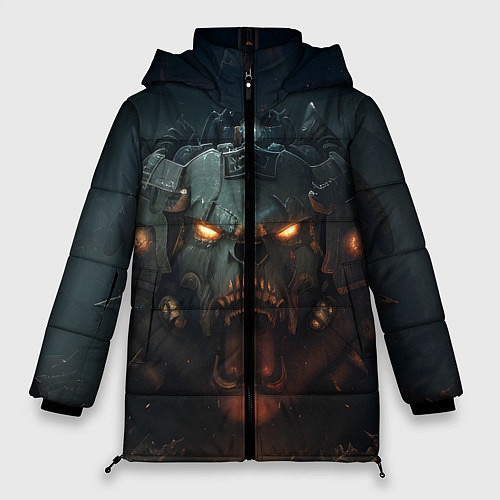 Женская зимняя куртка Space marine machine / 3D-Светло-серый – фото 1