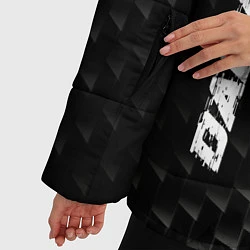 Куртка зимняя женская Daewoo карбоновый фон, цвет: 3D-черный — фото 2