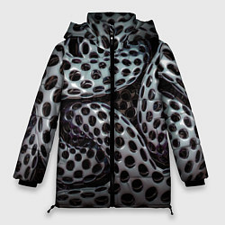 Куртка зимняя женская Металлический спрут, цвет: 3D-черный