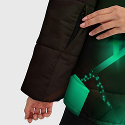 Куртка зимняя женская Elden Ring разлом плит, цвет: 3D-черный — фото 2