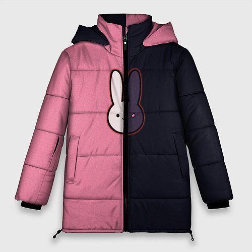 Женская зимняя куртка Ребенок идола - Кролик лого / 3D-Светло-серый – фото 1