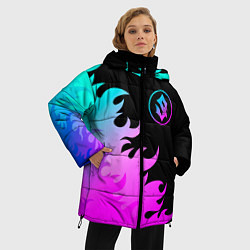Куртка зимняя женская Sabaton неоновый огонь, цвет: 3D-черный — фото 2
