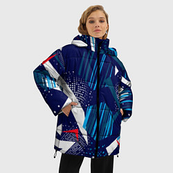 Куртка зимняя женская Текстурный грандж, цвет: 3D-черный — фото 2