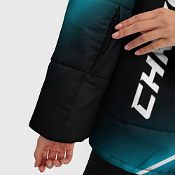 Куртка зимняя женская Chrysler неоновые лампы, цвет: 3D-черный — фото 2