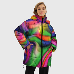 Куртка зимняя женская Bright colors, цвет: 3D-светло-серый — фото 2