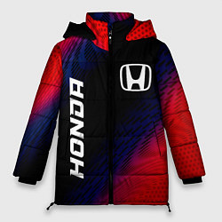 Женская зимняя куртка Honda красный карбон