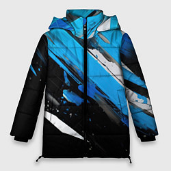 Куртка зимняя женская Black blue white, цвет: 3D-черный
