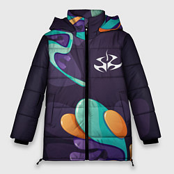Куртка зимняя женская Hitman graffity splash, цвет: 3D-черный