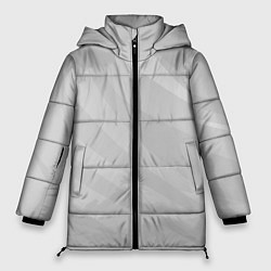 Куртка зимняя женская Светлый серый плавные полосы, цвет: 3D-черный