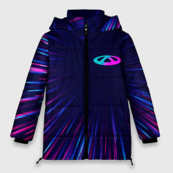 Женская зимняя куртка Chery neon speed lines