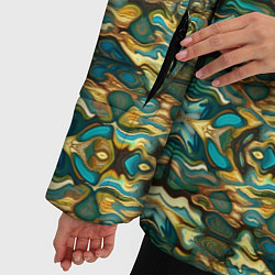 Куртка зимняя женская Мозаика из самоцветов, цвет: 3D-черный — фото 2
