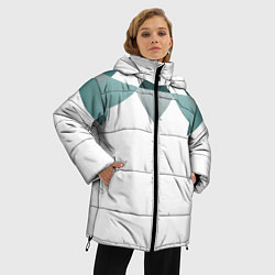 Куртка зимняя женская Геометрическая сова, цвет: 3D-светло-серый — фото 2