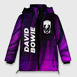 Женская зимняя куртка David Bowie violet plasma
