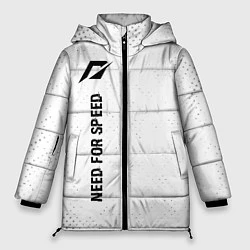 Куртка зимняя женская Need for Speed glitch на светлом фоне: по-вертикал, цвет: 3D-черный