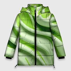 Куртка зимняя женская Объемные складки, цвет: 3D-светло-серый