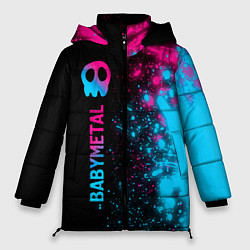 Куртка зимняя женская Babymetal - neon gradient: по-вертикали, цвет: 3D-черный