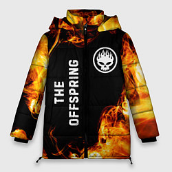 Куртка зимняя женская The Offspring и пылающий огонь, цвет: 3D-черный