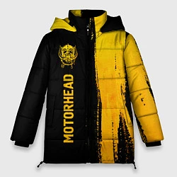 Куртка зимняя женская Motorhead - gold gradient: по-вертикали, цвет: 3D-черный