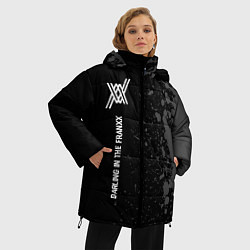 Куртка зимняя женская Darling in the FranXX glitch на темном фоне: по-ве, цвет: 3D-черный — фото 2