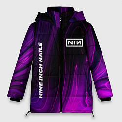 Женская зимняя куртка Nine Inch Nails violet plasma