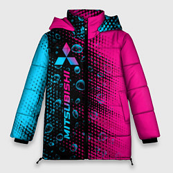 Куртка зимняя женская Mitsubishi - neon gradient: по-вертикали, цвет: 3D-черный
