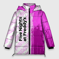 Куртка зимняя женская FNAF pro gaming: по-вертикали, цвет: 3D-черный