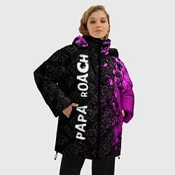 Куртка зимняя женская Papa Roach rock legends: по-вертикали, цвет: 3D-черный — фото 2