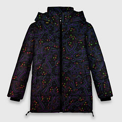 Куртка зимняя женская Мегагалактика, цвет: 3D-черный