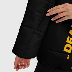 Куртка зимняя женская Dead Space - gold gradient: по-вертикали, цвет: 3D-черный — фото 2