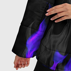 Куртка зимняя женская Неоновый огонь и дым, цвет: 3D-красный — фото 2