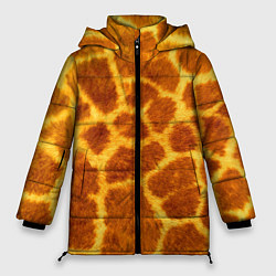 Куртка зимняя женская Шкура жирафа - текстура, цвет: 3D-светло-серый