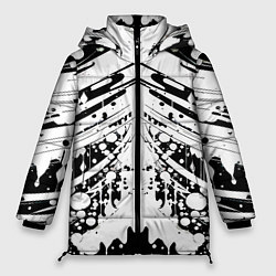 Куртка зимняя женская Mirror abstraction - vogue, цвет: 3D-светло-серый