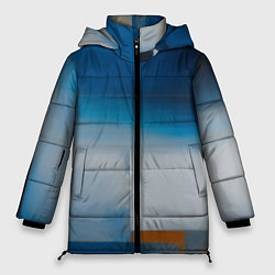 Куртка зимняя женская Синяя палитра, цвет: 3D-светло-серый