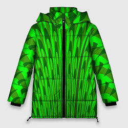 Куртка зимняя женская Травяные стрелы, цвет: 3D-черный