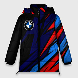 Куртка зимняя женская BMW - m colors and black, цвет: 3D-красный