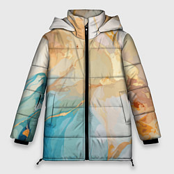Куртка зимняя женская Янтарь и бирюза, цвет: 3D-красный