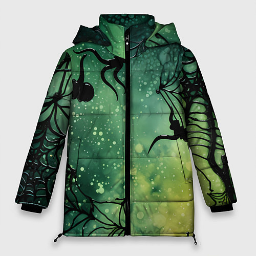 Женская зимняя куртка Мрачный паук / 3D-Светло-серый – фото 1
