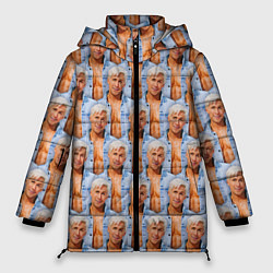 Куртка зимняя женская Паттерн - Райан Гослинг, цвет: 3D-черный