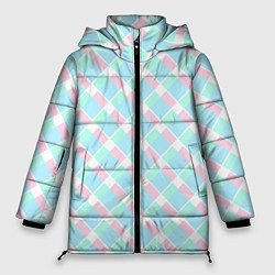 Куртка зимняя женская Клетка из фильма Барби, цвет: 3D-светло-серый
