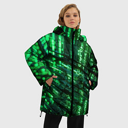 Куртка зимняя женская Цифровая текстура, цвет: 3D-красный — фото 2