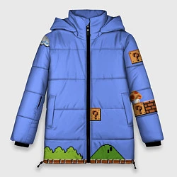 Куртка зимняя женская Первый уровень Марио, цвет: 3D-черный