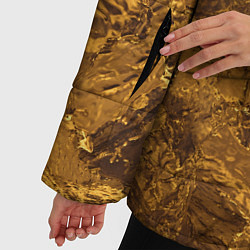 Куртка зимняя женская Текстура золота, цвет: 3D-светло-серый — фото 2
