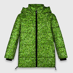 Куртка зимняя женская Зелёный газон, цвет: 3D-черный