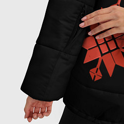 Куртка зимняя женская Удмуртский - вертикаль black 2, цвет: 3D-черный — фото 2