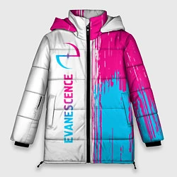 Куртка зимняя женская Evanescence neon gradient style: по-вертикали, цвет: 3D-черный