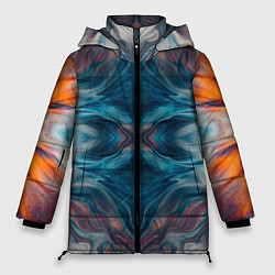 Куртка зимняя женская Абстрактные краски, цвет: 3D-светло-серый