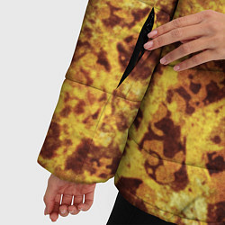 Куртка зимняя женская Абстракция - желтый антрацит, цвет: 3D-красный — фото 2