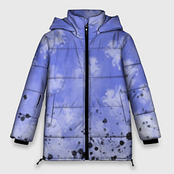 Куртка зимняя женская Небо с пегасами в облаках, цвет: 3D-черный