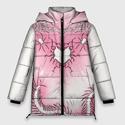 Куртка зимняя женская Сердце сколопендры, цвет: 3D-черный